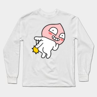 KakaoTalk Friends Apeach (Kiss My Ass) Long Sleeve T-Shirt